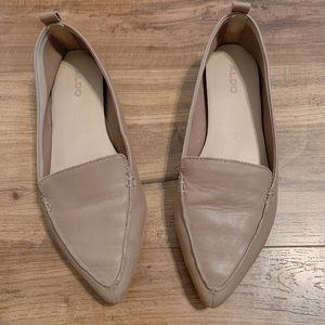 Aldo Tan Pointed Toe Flats